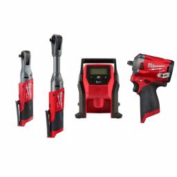 Milwaukee M12 FUEL 12V Cordless 3/8 in. Ratchet, Impact, and Inflator Combo Kit (Tool-Only) thumbnail 1