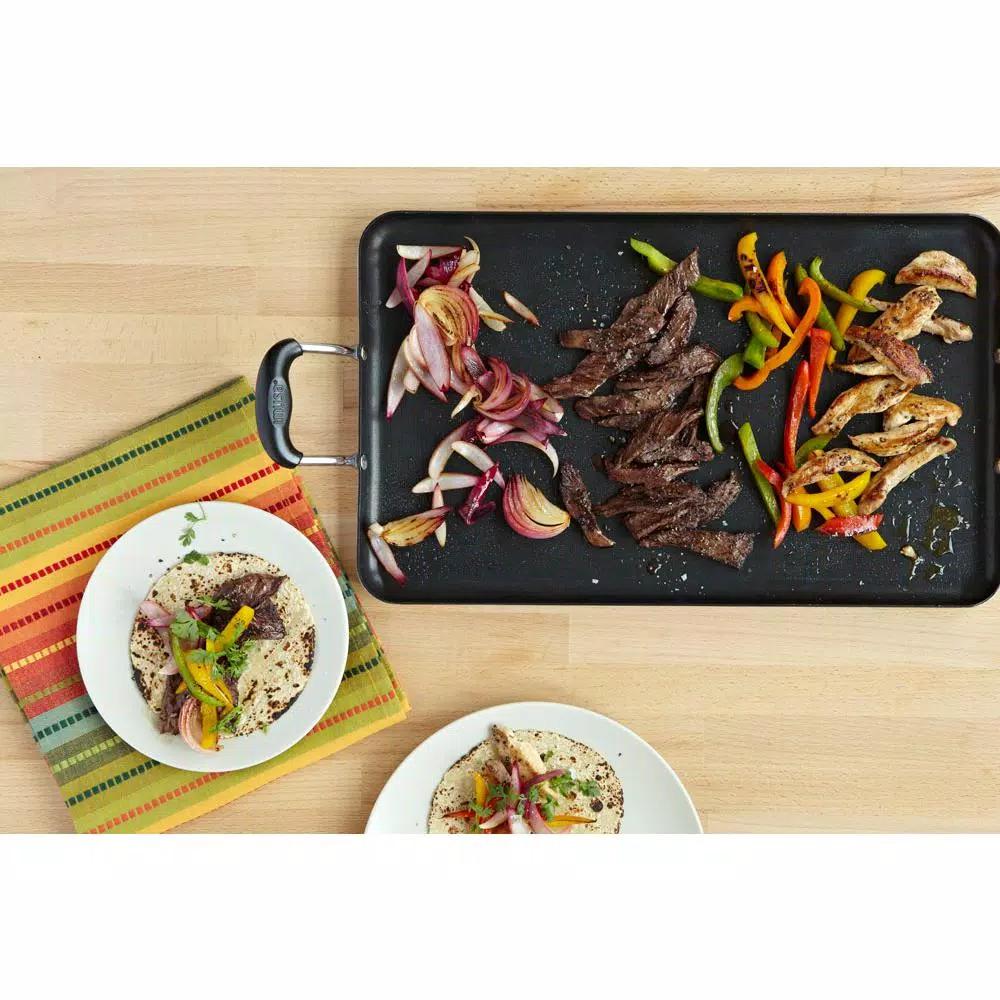 IMUSA 26 in. Nonstick Double Burner Aluminum Griddle