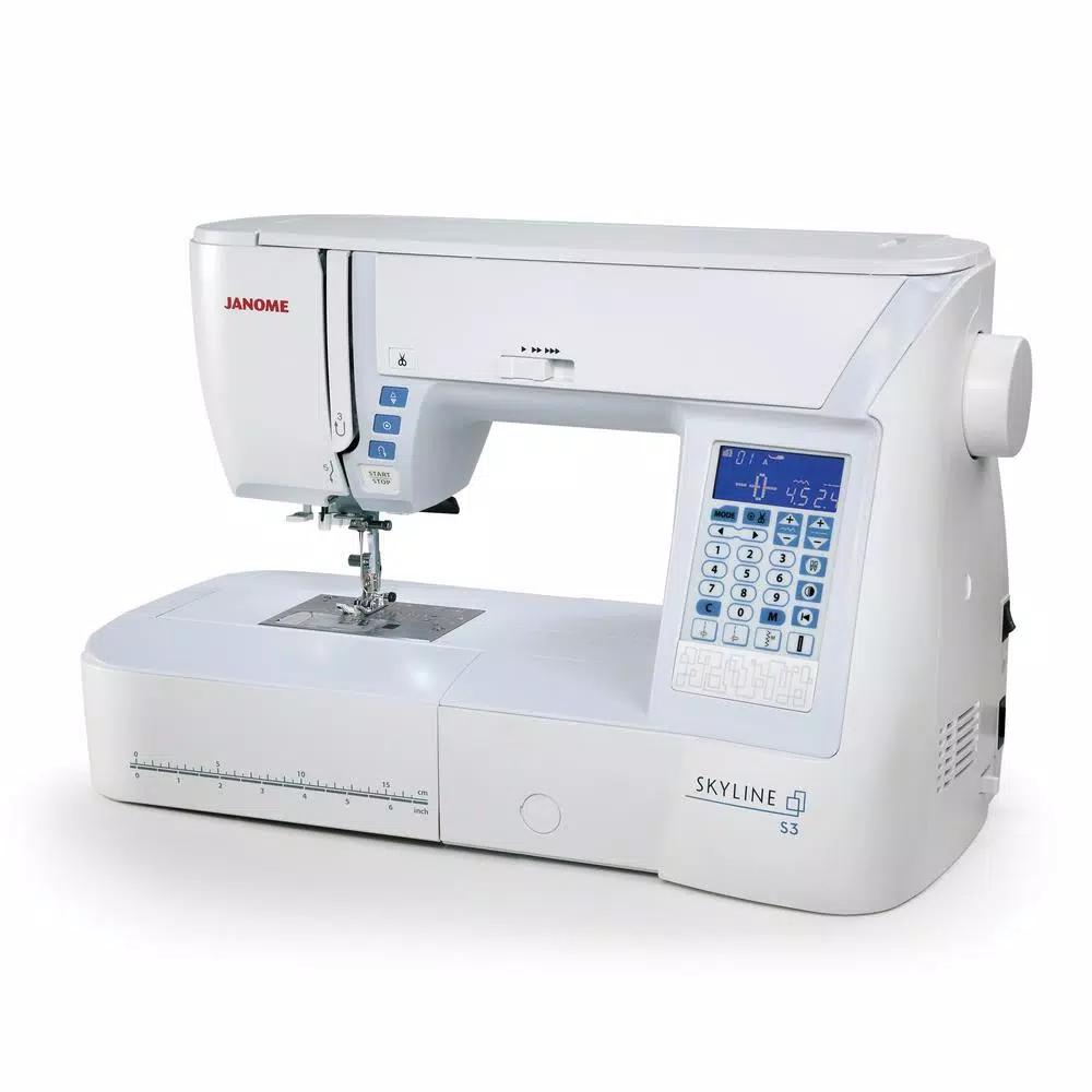Janome Skyline S3 120-Stitch Sewing Machine with Large Workspace and Superior Feed System Plus