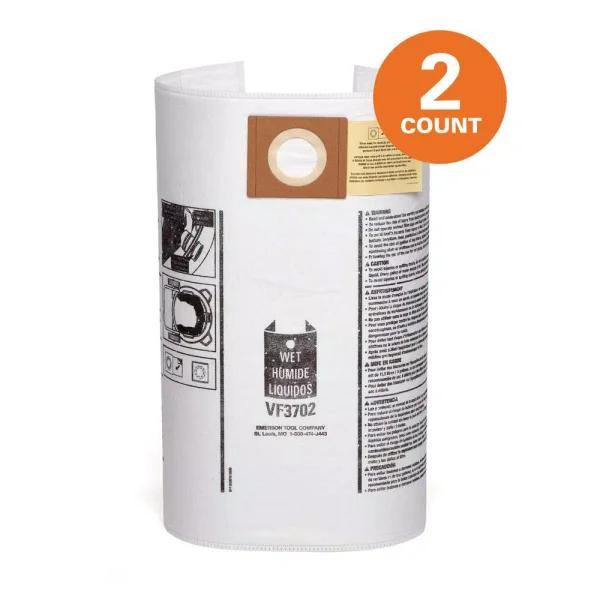 RIDGID Premium Size A Wet/Dry Dust and Debris Bags for 12-16 Gal. Shop Vacuums, 2-Pack