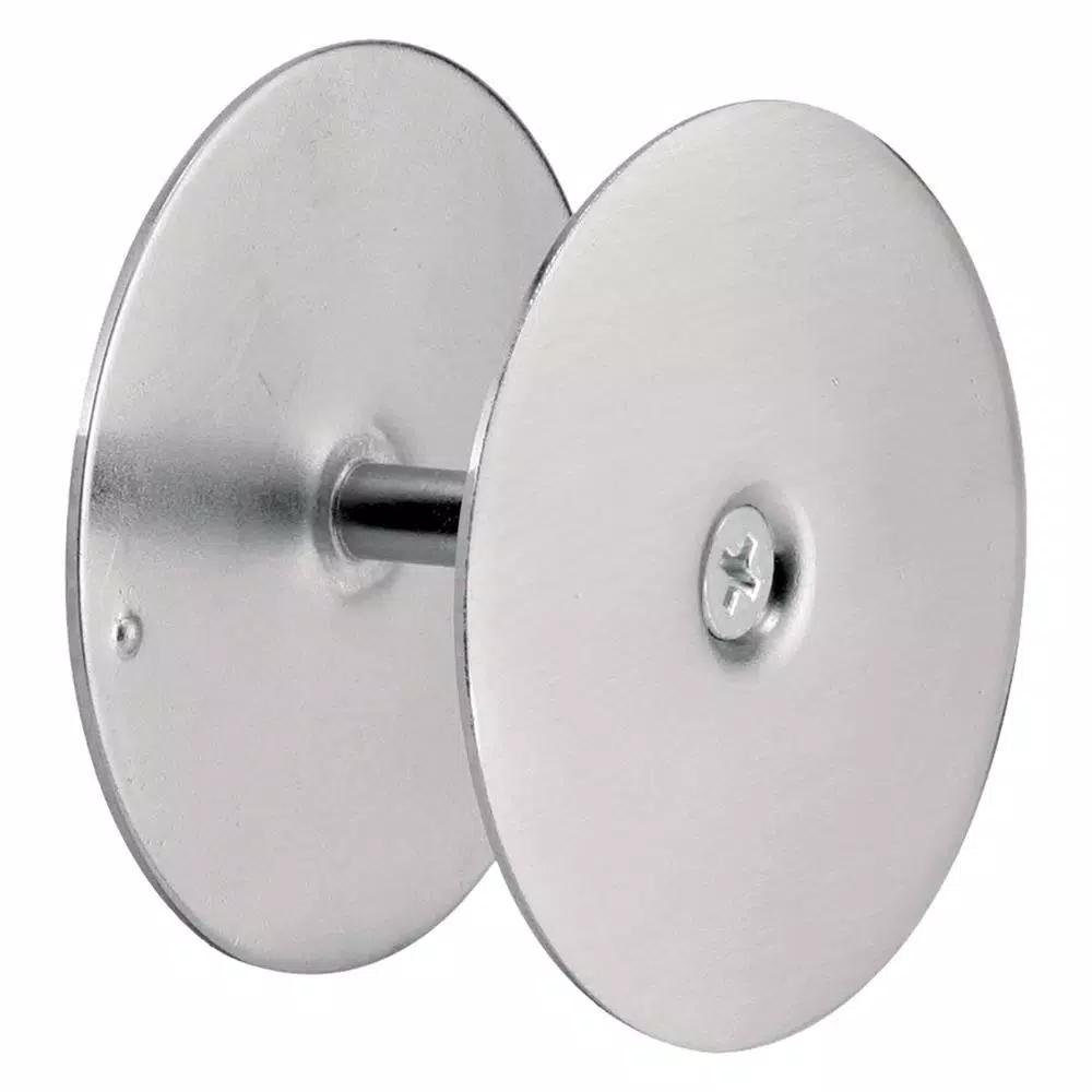 Prime-Line Satin Nickel Door Hole Cover Plate, 2-5/8 in. Diameter, Heavy Duty Steel