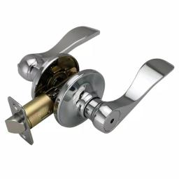 Design House Springdale Polished Chrome Privacy Bed/Bath Door Lever thumbnail 1