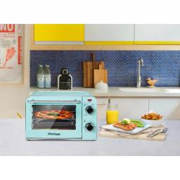 Americana Collection Retro 12.7 L 4-Slice Toaster Oven, Blue thumbnail 2