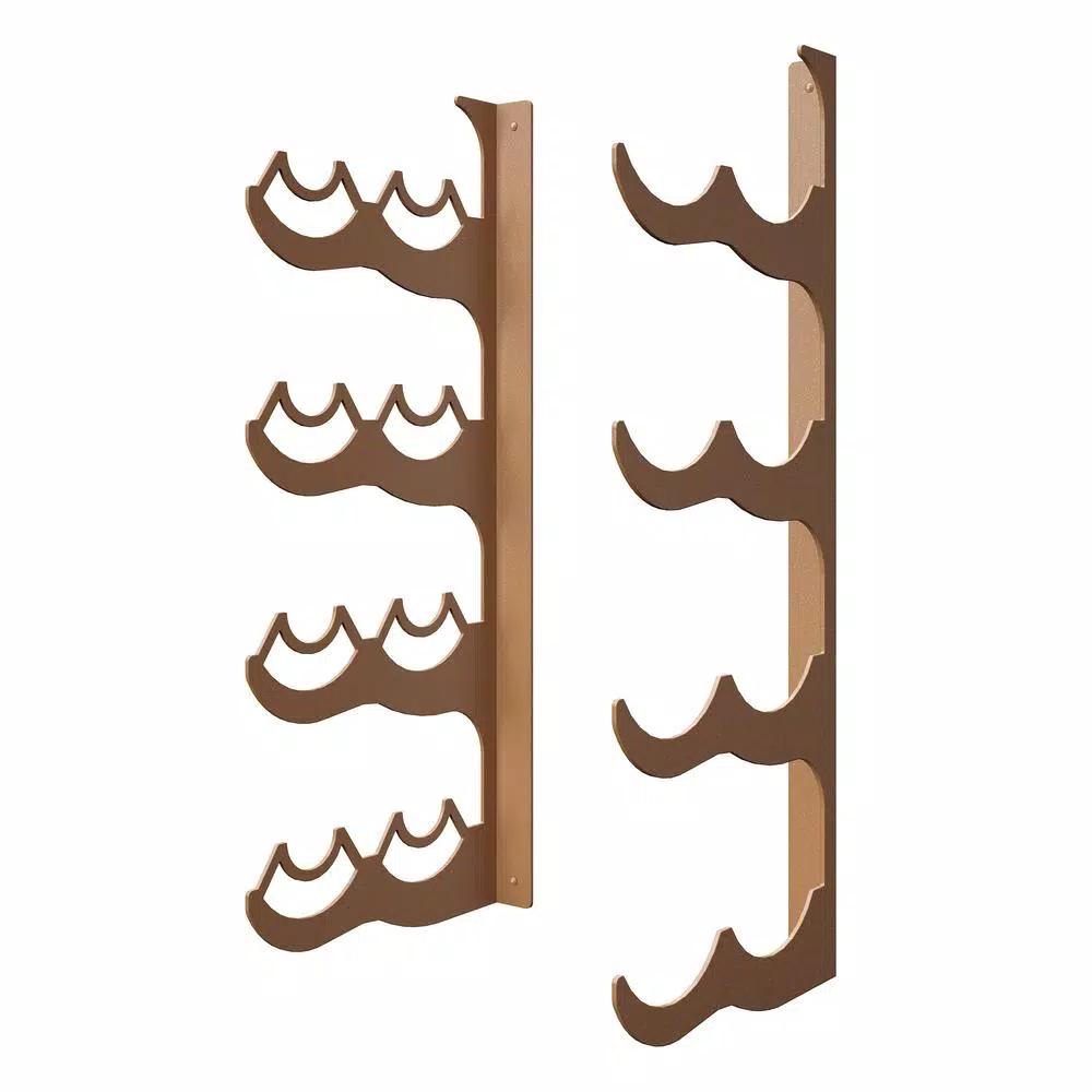 DI PRIMA USA Eagle Edition 8-Bottle Wall Mounted Double Row Wine Rack