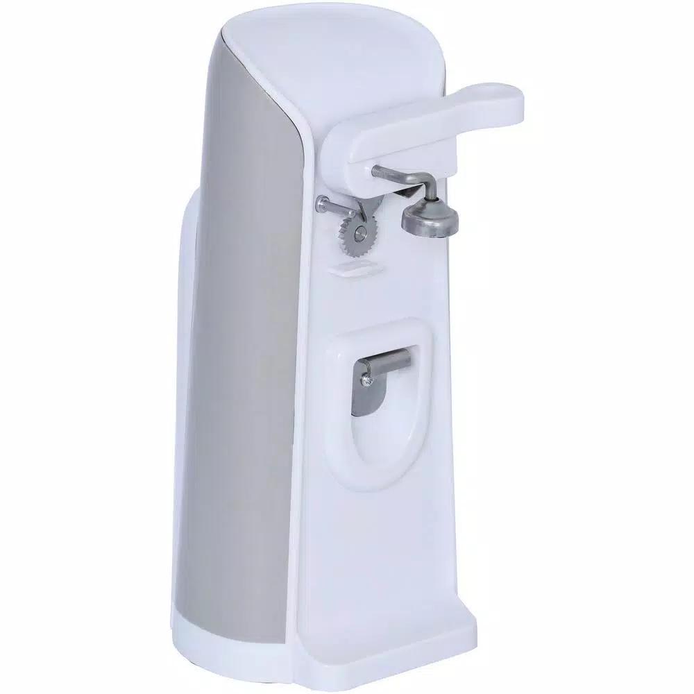 Brentwood Appliances J-30W 3-in-1 Tall Electric Can Opener, Knife Sharpener, and Bottle Opener