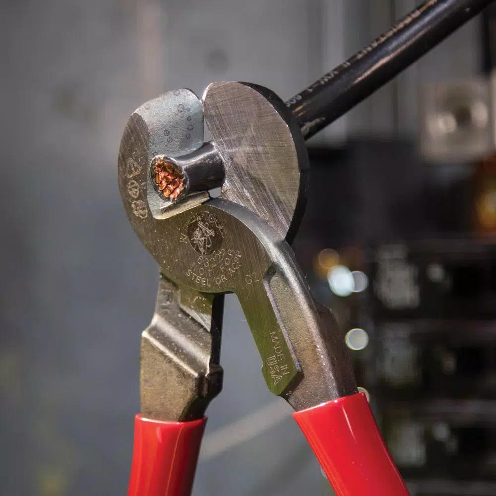 Klein Tools High-Leverage Cable Cutter for Aluminum, Copper, and Communications Cable