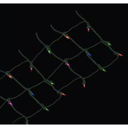 Home Accents Holiday 36 in. x 48 in. 50-Light Solar LED Multi-Color Net Light Set thumbnail 1