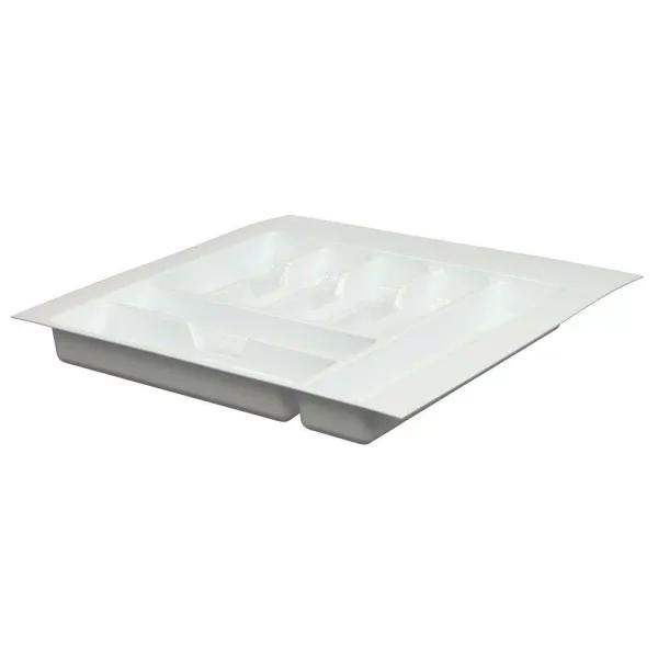 Real Solutions for Real Life Real Solutions by Knape and Vogt White Plastic 7-Section Utensil Drawer Organizer