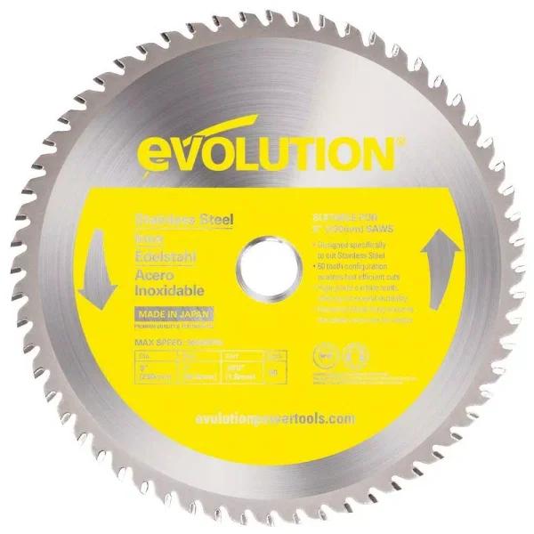 Evolution Power Tools Evolution 8 in. 54-Teeth Carbide Metal Cutting Saw Blade for Stainless Steel