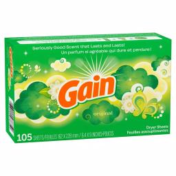 Gain Moonlight Breeze Dryer Sheets, Original Scent, 105-Count (6-Pack, 630 Sheets Total) thumbnail 2
