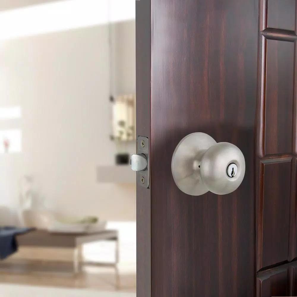 Defiant Berwick Stainless Steel Keyed Entry Door Knob, ANSI Grade 3