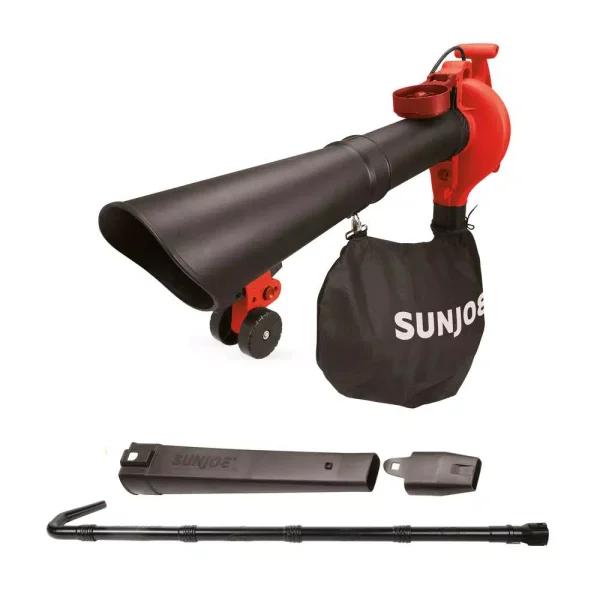 Sun Joe Blower Joe SBJ606E 4-in-1 Electric Handheld Blower, Vacuum, Mulcher, and Gutter Cleaner, 250 MPH, 14 Amp