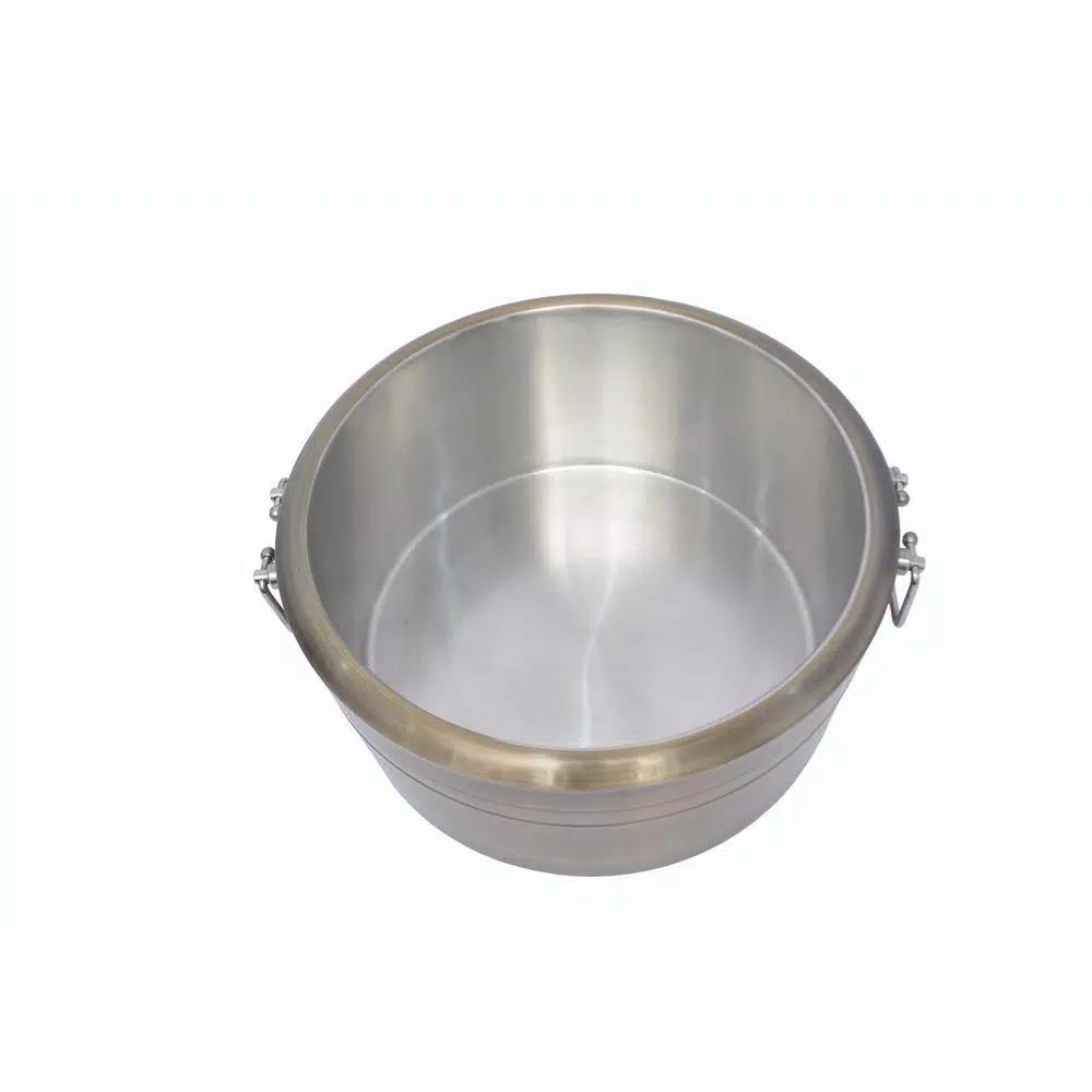 Unbranded 6.5 Gal. Brushed Gold Stainless Steel Double Wall Beverage Tub with Grip Handles