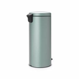 Brabantia 8 Gal. Metallic Mint Steel Step-On Trash Can thumbnail 3