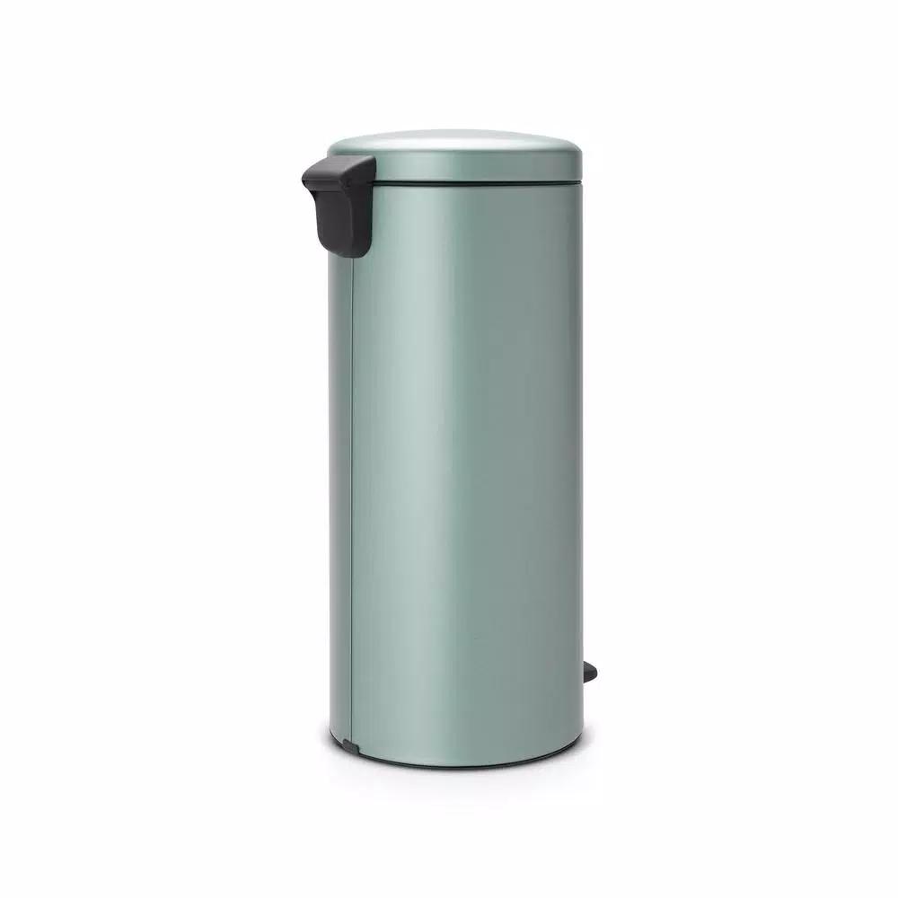 Brabantia 8 Gal. Metallic Mint Steel Step-On Trash Can