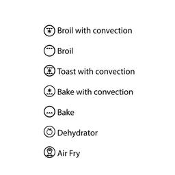 Ovente 1700W Stainless Steel Multi-Function Air Fryer Rotisserie Convection Oven & Dehydrator, 25L thumbnail 7