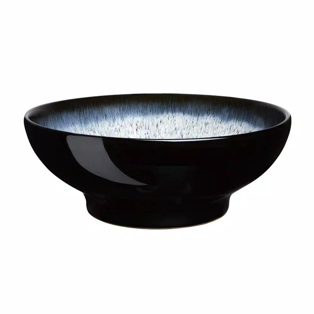 Denby Halo 9.25 in. Stoneware Medium Serving Bowl - Blue/Black