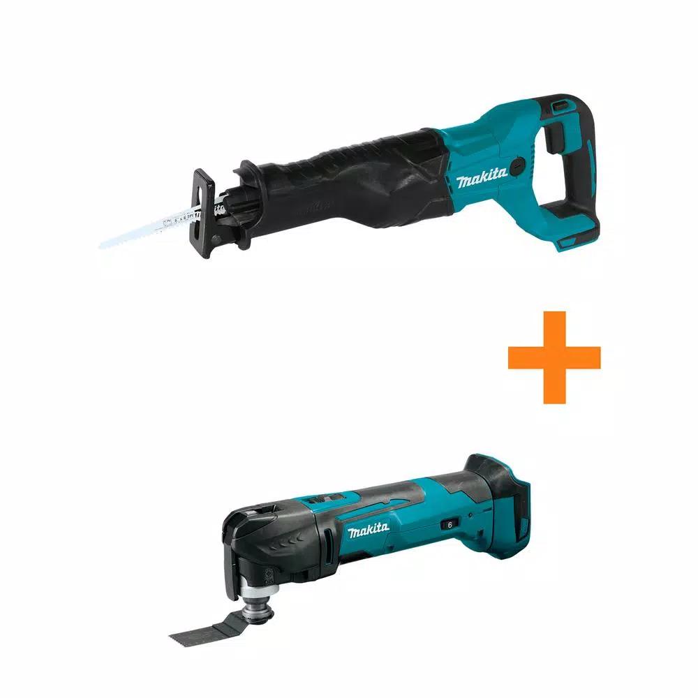 Makita 18V LXT Cordless Reciprocating Saw & Oscillating Multi-Tool Combo Kit (Tool Only)