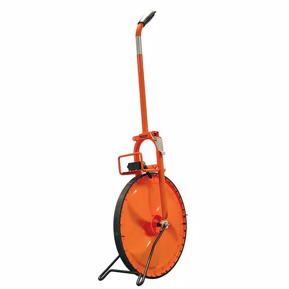 Keson 15.5 in. Professional Metal Measuring Wheel with 5-Digit Counter
