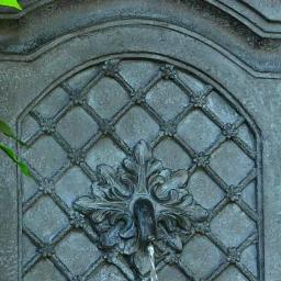 Sunnydaze Decor Rosette Resin Solar Outdoor Wall Fountain with Battery Backup and Lead Finish thumbnail 3