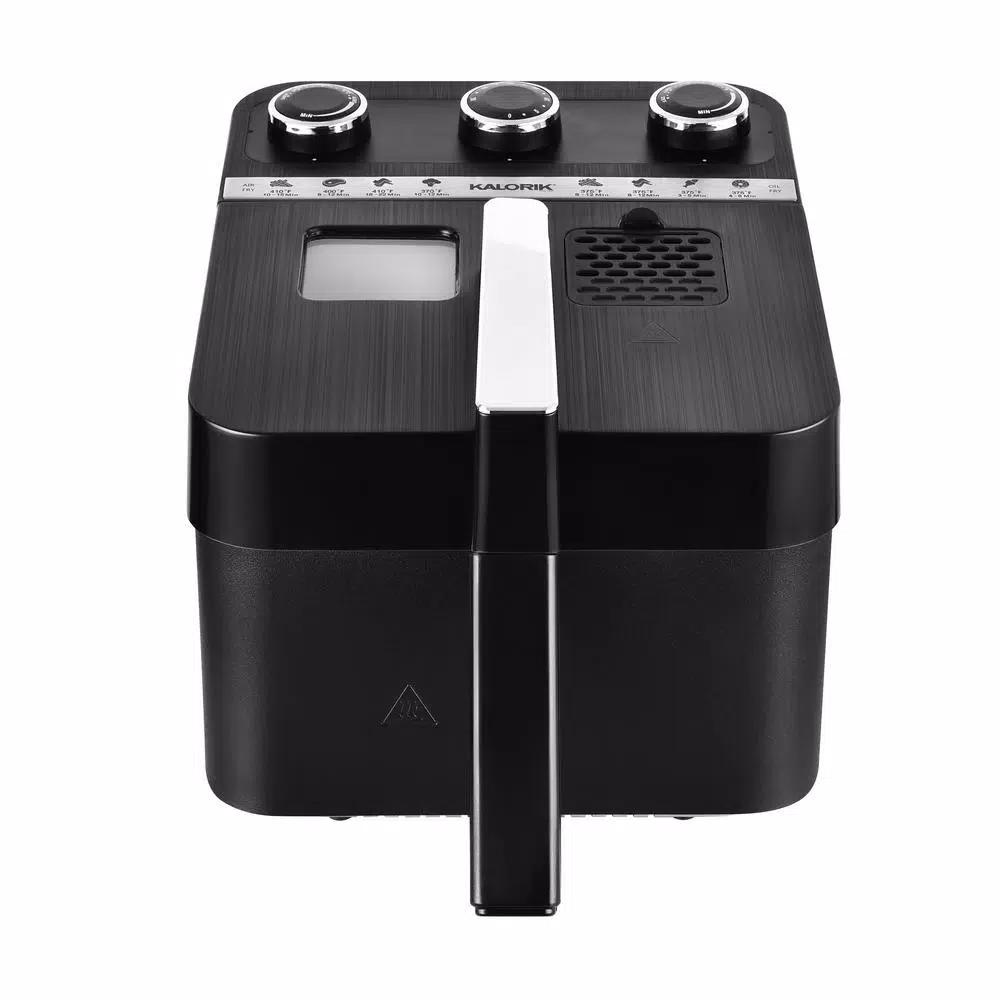KALORIK 2-in-1 Air Fryer and Deep Fryer, 3.5 Qt., Black