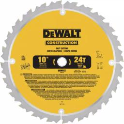 DEWALT 10 in. 24-Teeth Thin Kerf Construction Table Saw Blade (2-Pack) thumbnail 2