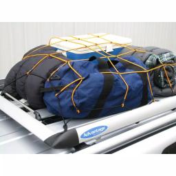 HitchMate StretchWeb Heavy-Duty Cargo Net 48 in. x 48 in. with 12 Hooks and Storage Bag thumbnail 2