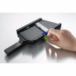 Simposh Handheld Mandoline Slicer with Julienne Blades and Adjustable Thickness Settings thumbnail 5