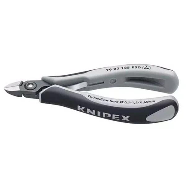 KNIPEX 5 in. Precision Electronics Diagonal Cutters, ESD Safe with Comfort Grip