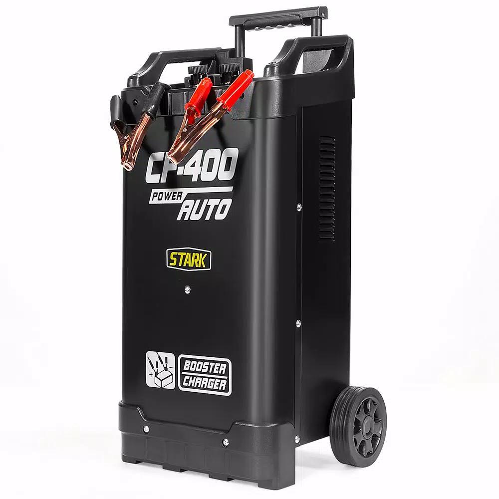 Stark 12V/24V Professional Battery Charger and Jump Starter with LCD Display