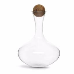 Sagaform Glass Nature Wine Carafe with Oak Stopper thumbnail 1