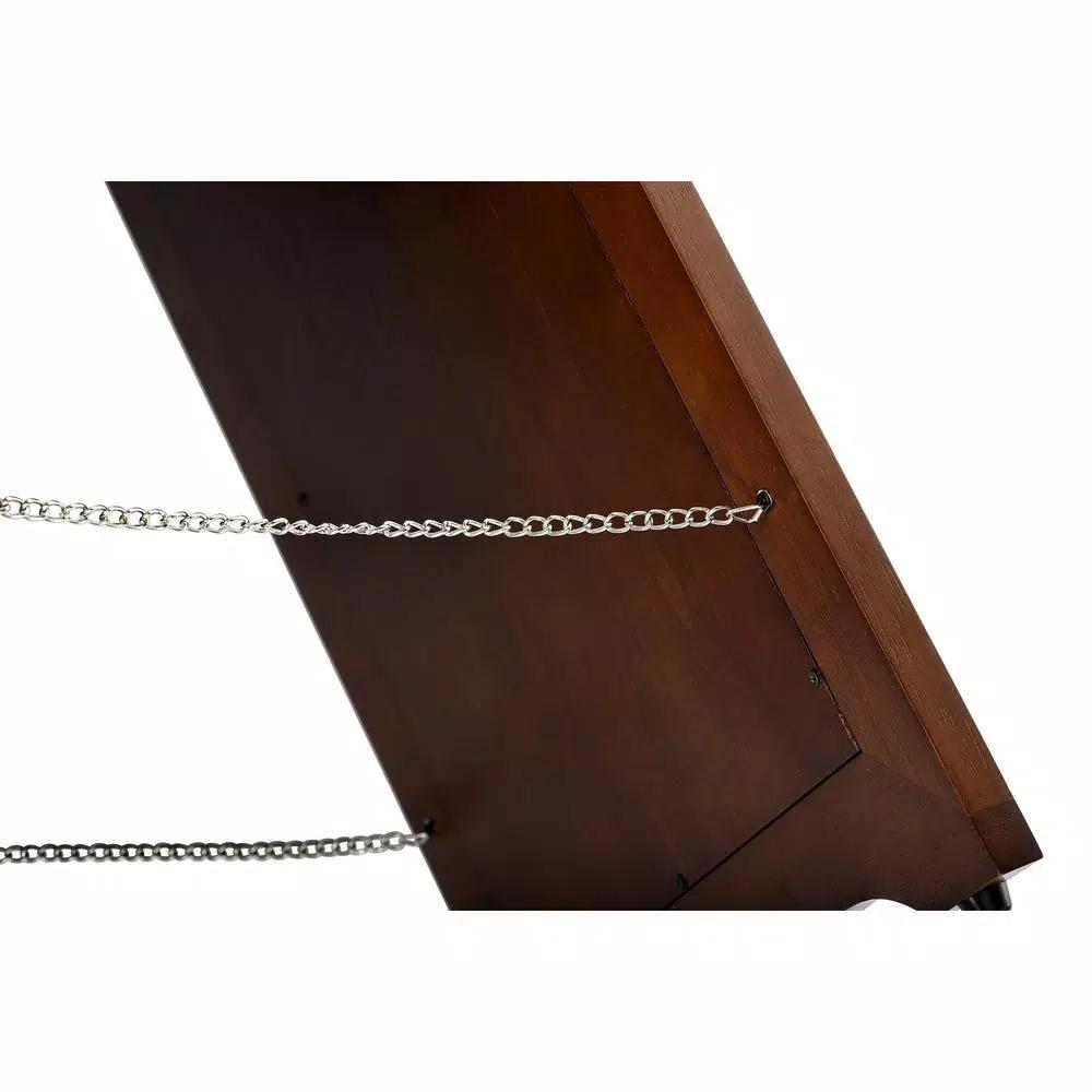 Alpine Industries 24 in. 2-Sided Bilingual Wet Floor Sign, Stainless Steel Plated Wood