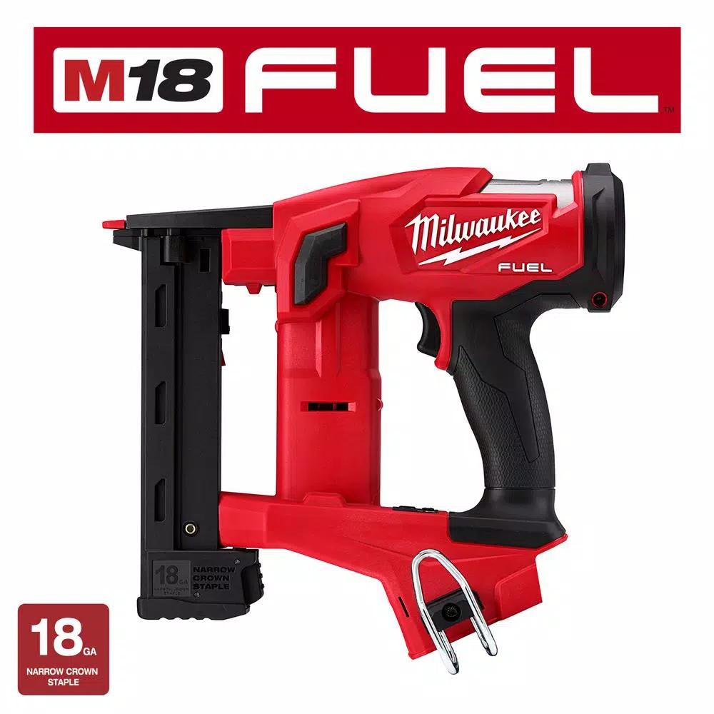 Milwaukee M18 FUEL 18-Gauge 1/4 in. Narrow Crown Cordless Stapler (Tool-Only)