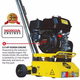 Tomahawk Power Tomahawk 8 in. Gas Concrete Scarifier Planer with 5.5 HP Honda Engine thumbnail 2