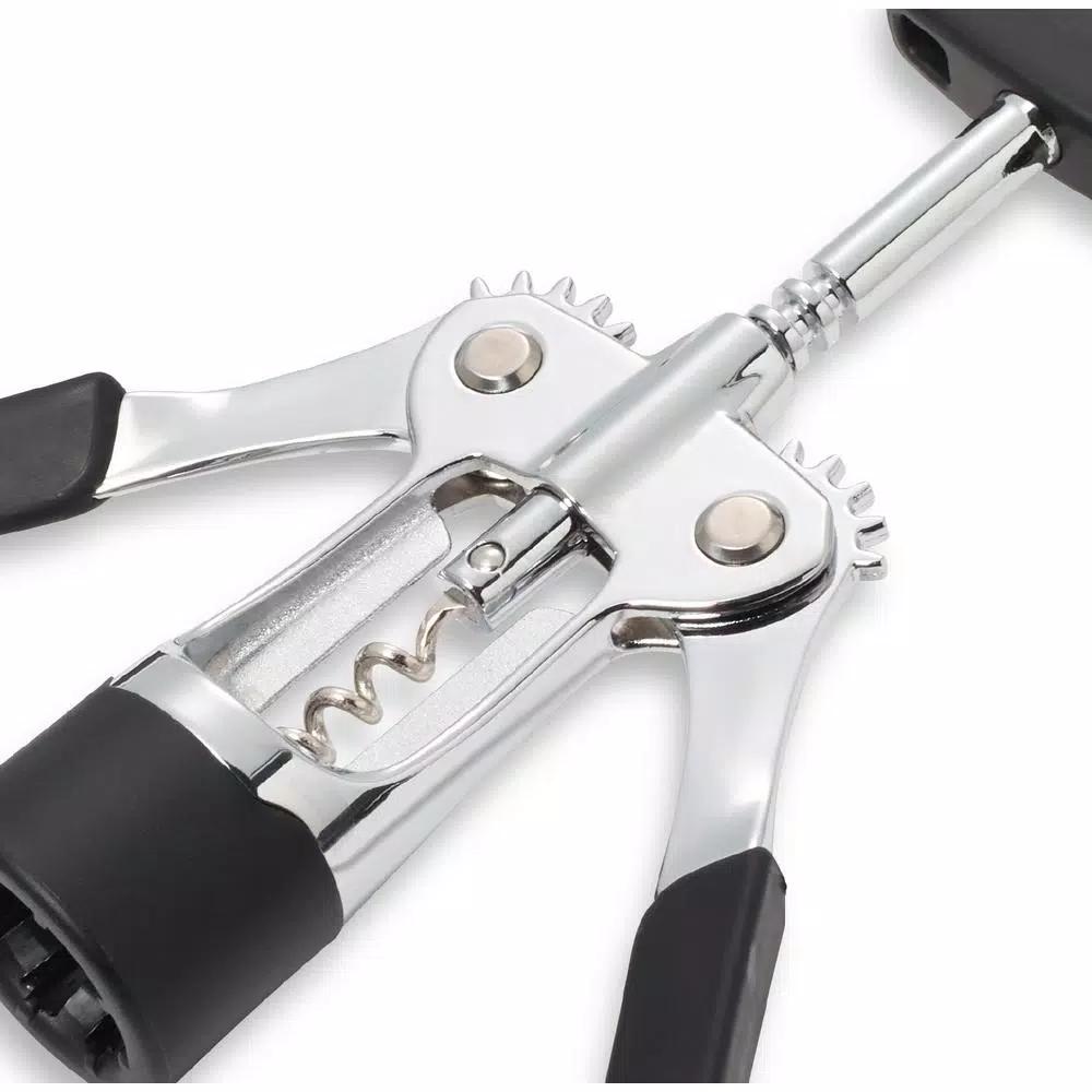 KitchenAid Gourmet Winged Corkscrew, Black Metal with Comfort Grip