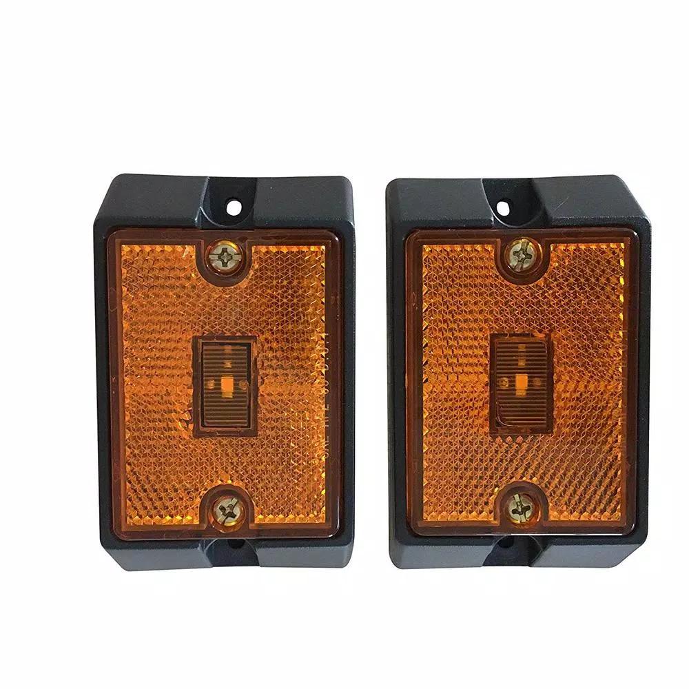 MaxxHaul 80745 Amber LED Side Marker Lights, 2-Pack, DOT Approved, 12V
