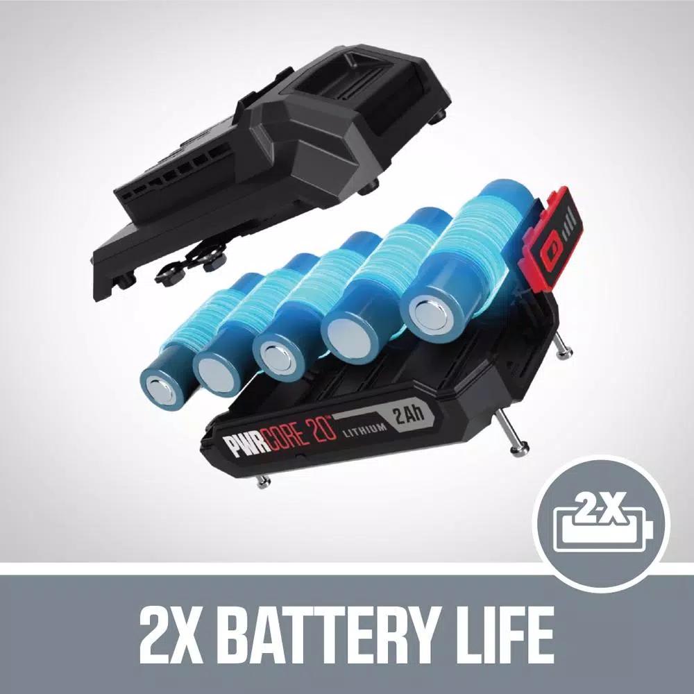 SKIL 20V PWRCORE Lithium-Ion Cordless 4.5 in. Angle Grinder Kit