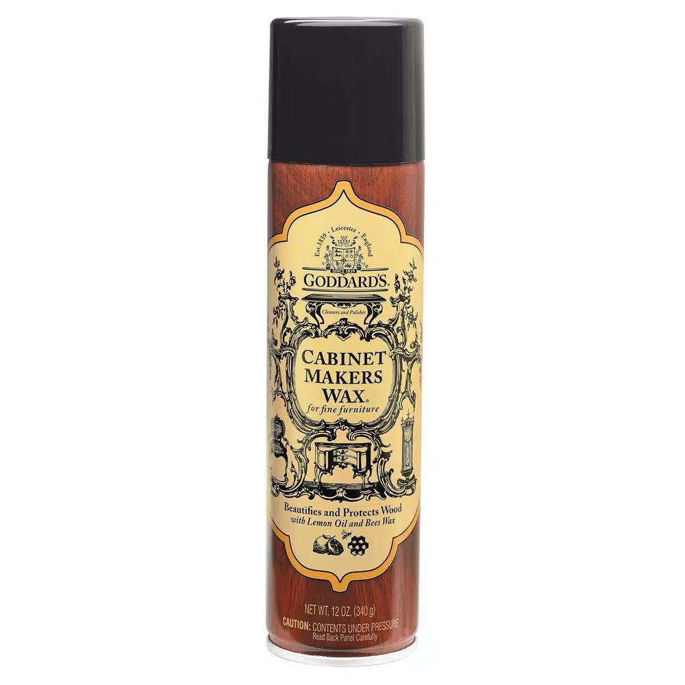 Goddard's Cabinet Makers Aerosol Wax with Lemon Oil and Beeswax, 12 oz