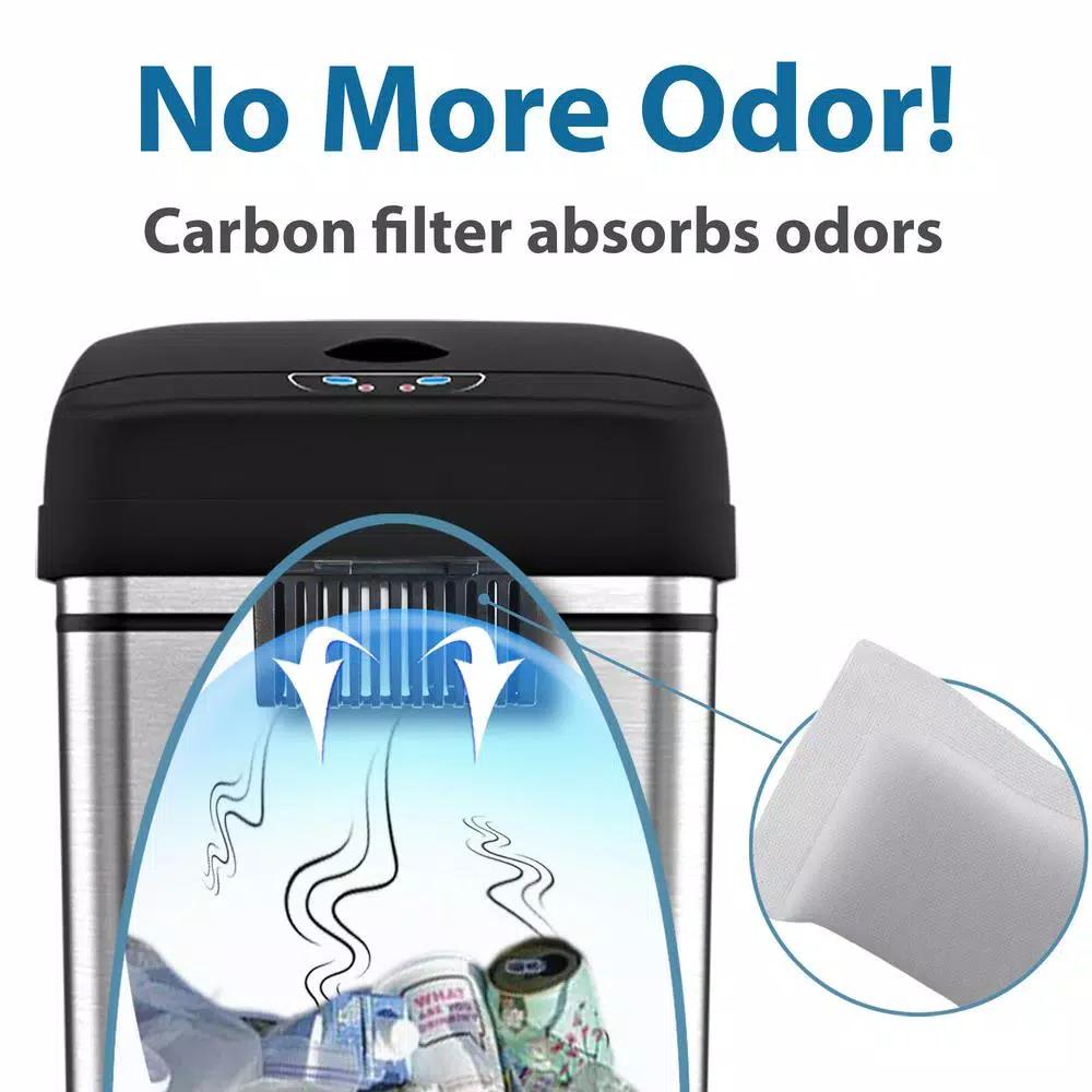 halo Activated Carbon Deodorizer Replacement Filters for Trash Cans (3-Pack)