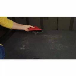 WISP miniWISP 6 in. Red Whisk Broom and 7 in. Dustpan Set with Electrostatic Bristle Seal Technology thumbnail 5