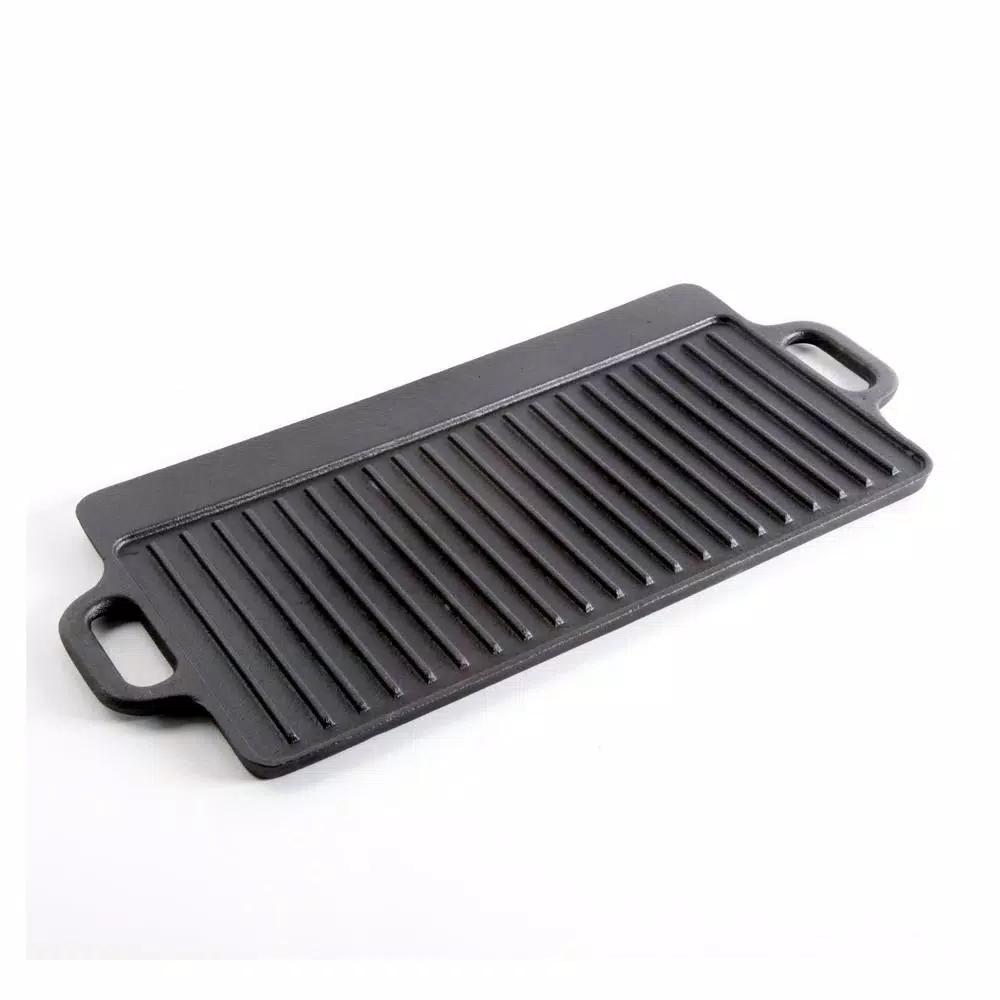 General Store Addlestone Cast Iron Reversible Griddle with Handles, 17 x 13 in.