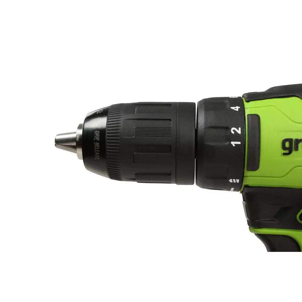 Greenworks 24V Cordless Brushless Hammer Drill Driver, 1/2 in. Keyless Chuck, Tool Only