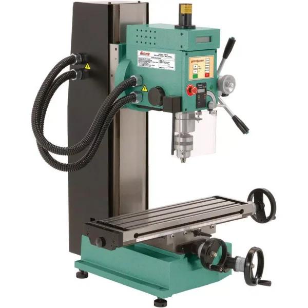 Grizzly Industrial 6 in. x 21 in. Benchtop Mill/Drill Press with Tilting Head and Digital Speed Display