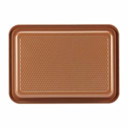 Ayesha Curry 9 x 13 in. Copper Nonstick Steel Cake Pan with Plastic Lid thumbnail 3