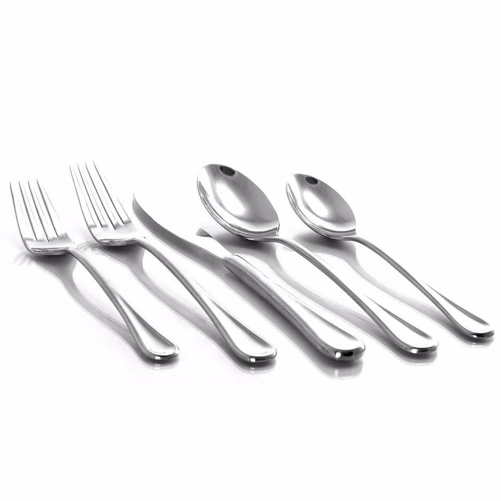 GIBSON elite York 20-Piece Stainless Steel Flatware Set, Service for 5