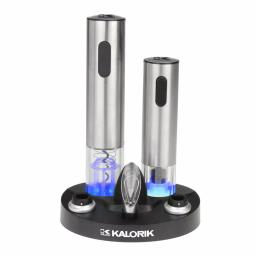 KALORIK Stainless Steel Electric Wine Opener and Preserver Set thumbnail 1