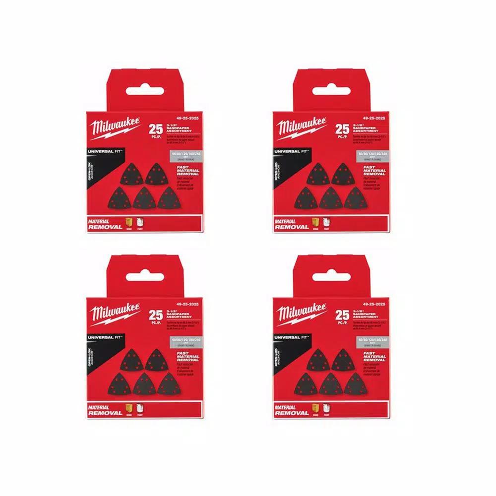 Milwaukee 1-3/8 in. Carbide Universal Fit Extreme Metal Cutting Oscillating Multi-Tool Blades, 10-Pack
