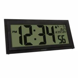 La Crosse Technology 15 in. Extra-Large Textured Atomic Digital Clock - Black, Wall or Tabletop thumbnail 5