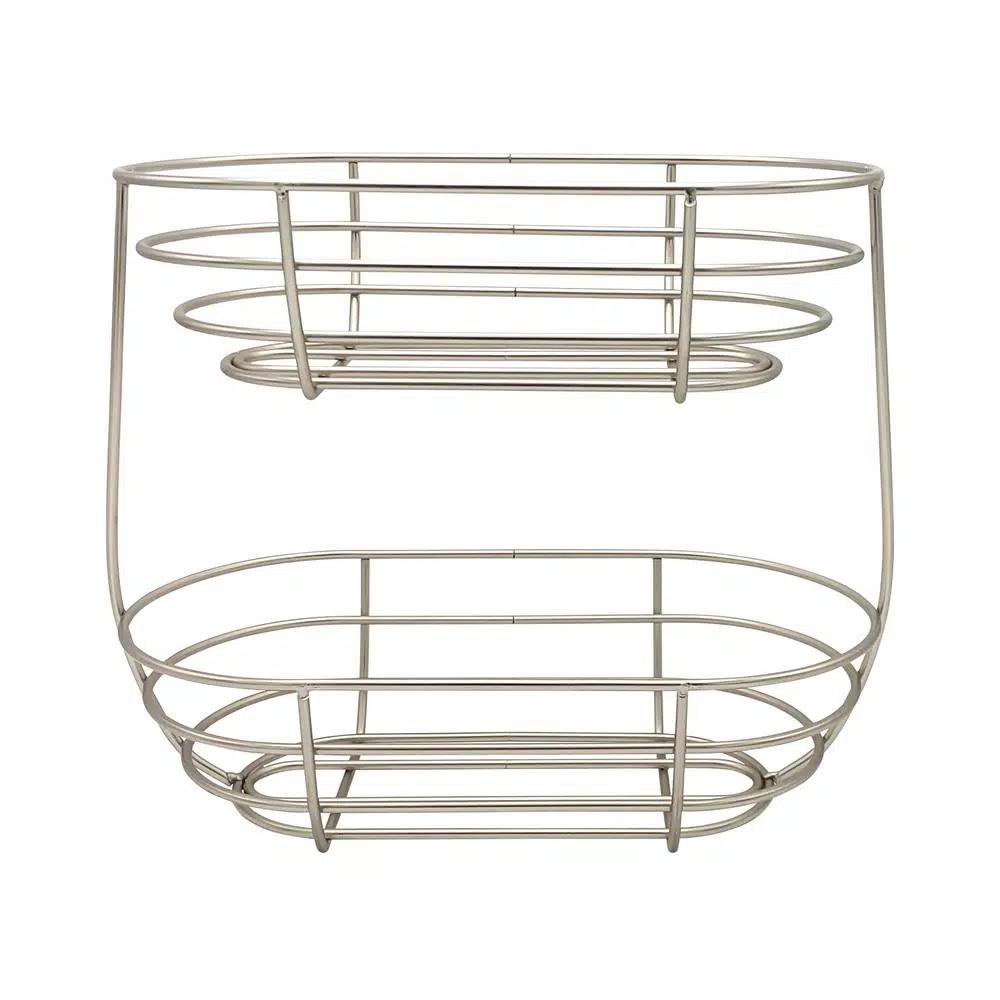 Spectrum Euro 2-Tier Small Fruit and Snack Server, Steel