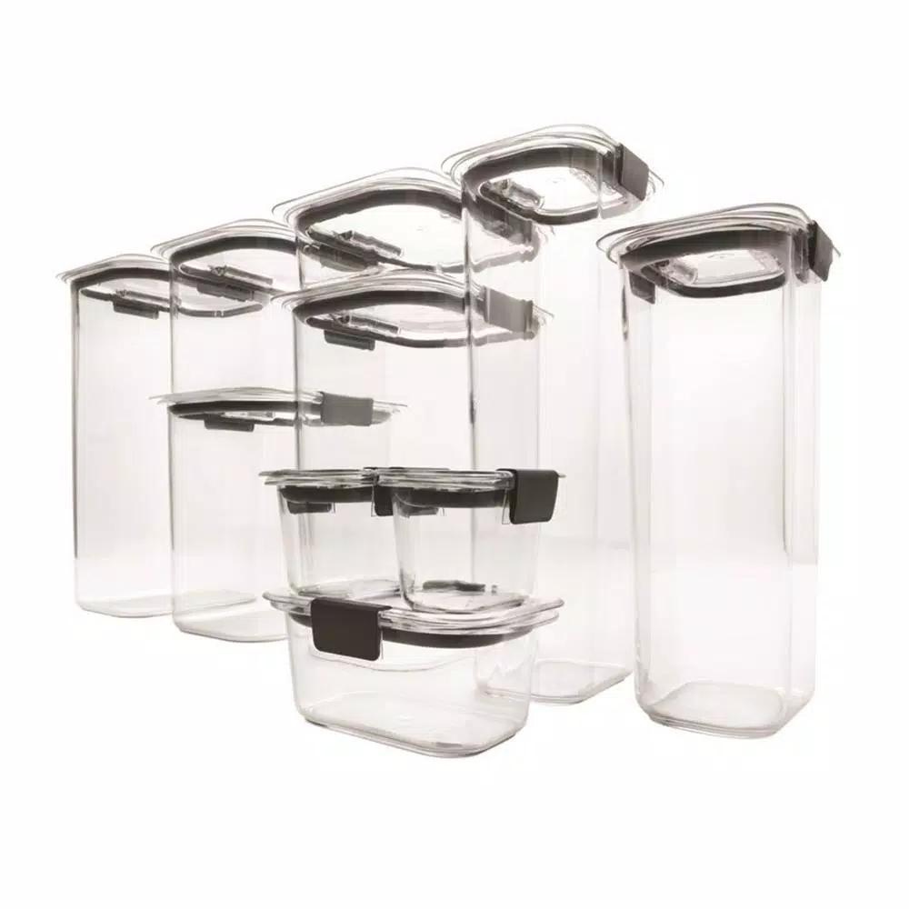 Rubbermaid Brilliance 10-Piece Food Storage Container Set, BPA-Free Plastic, Leak-Proof